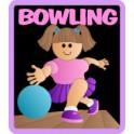 Bowling fun patch