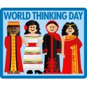 World Thinking Day (4 girls) fun patch