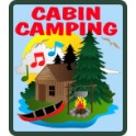 Cabin Camping fun patch