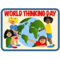 World Thinking Day (4 Girls & Globe)
